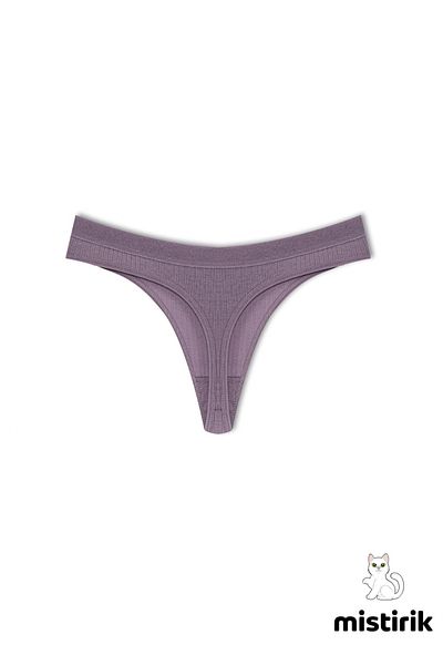 MİSTİRİK Paulo Model Ribbed Thong Slip No Marks Slip Culoare Mov