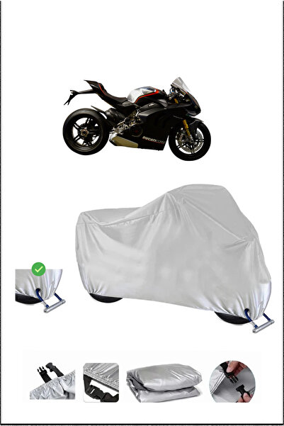 Breen قفل Ducati PANIGALEV4SP متوافق مع دراجة نارية مقاومة للماء ومتينة - رمادي
