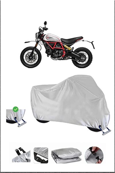 Breen قفل Ducati SCRAMBLERDESERTSLED متوافق مع دراجة نارية مقاومة للماء ومتينة - رمادي