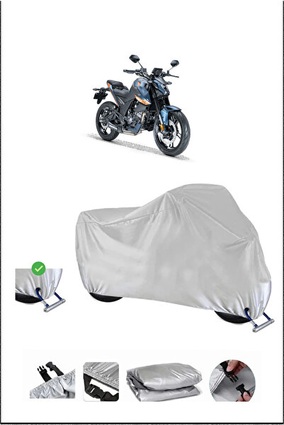 Breen قفل Rks RZ150 متوافق مع غطاء دراجة نارية مقاوم للماء ومتين - رمادي