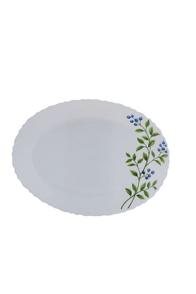 DELCASA 12.6" Opalware Oval Plate- DC2825