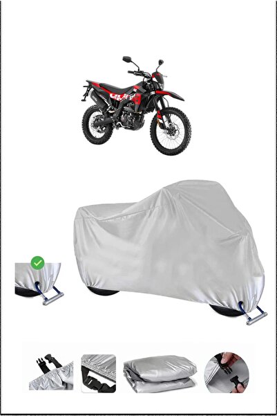 Breen قفل Aprilia RX125 متوافق مع غطاء دراجة نارية متين مقاوم للماء - رمادي