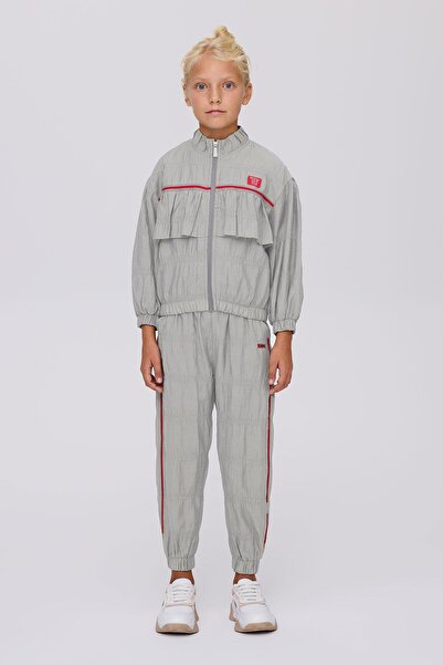 Beverly Hills Polo Club Bg Store Kız Çocuk Gri Melanj Eşofman Üstü