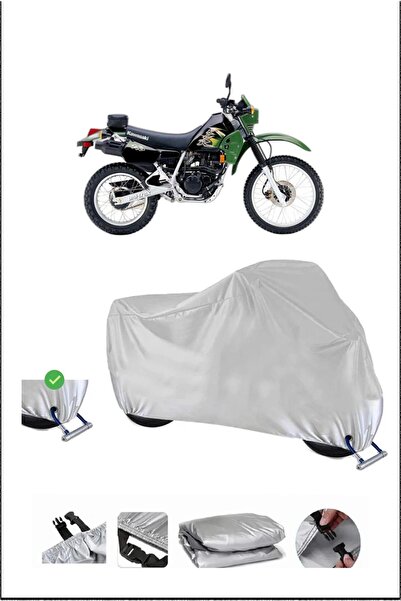 Breen قفل كاواساكي KLR250 متوافق مع غطاء دراجة نارية متين مقاوم للماء - رمادي