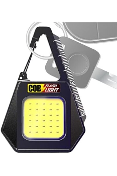 farissu Manyetik Şarjlı Taşınabilir Üçgen Anahtarlık Işığı | 500 mAh Çok Fonk...