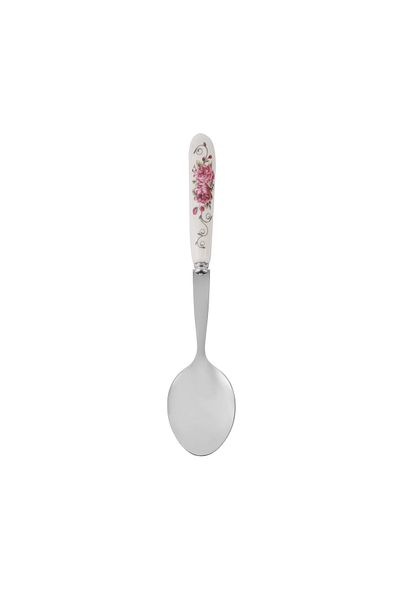DELCASA DC1625 6Pcs Stainless Steel Tea Spoon - Floral Handle Pattern Cutlery