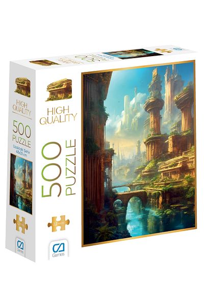 CA Games City in Away 500 Pieces 2.2mm Thickness 33X48Cm Professional Hobby Puzzle Jigsaw Puzzle Series