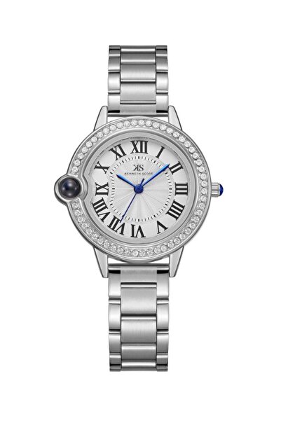 Kenneth Scott ساعة كينيث سكوت النسائية التناظرية بمينا أبيض - K22530-SBSW