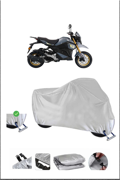 Breen يوكي HAMMER125 قفل متوافق مع الماء ومتين للدراجات النارية - رمادي