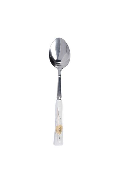DELCASA DC1629 6Pcs Stainless Steel Tea Spoon - Floral Handle Pattern Cutlery