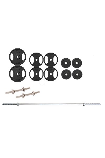 ACDSPOR 60 Kg Döküm Halter Dambıl Set 120 Cm Uzun Barlı