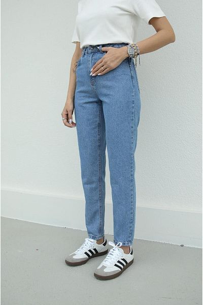 LİMABEL Milano Mystery Star Julia - Blugi Mom Jean pentru femei cu talie înaltă albastru din Lycra 2025