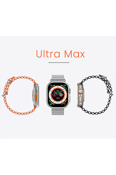 Kenneth Scott Kenneth Scott KULMX-SSOBX Unisex Smart Display Watch & Silicone & Nylon Strap Orange