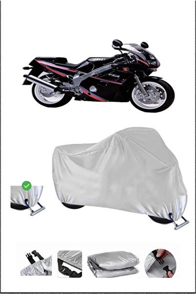 Breen Yamaha Fzr600 Lock Compatible Waterproof Durable Motorcycle Tarpaulin-Gray