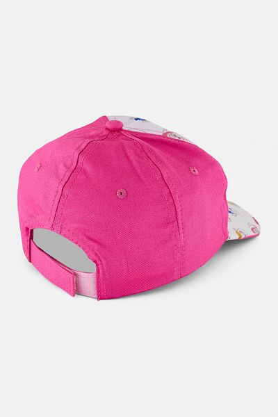 PAW PATROL Kids Girl Graphic Print Velcro Baseball Cap, Pink Combo