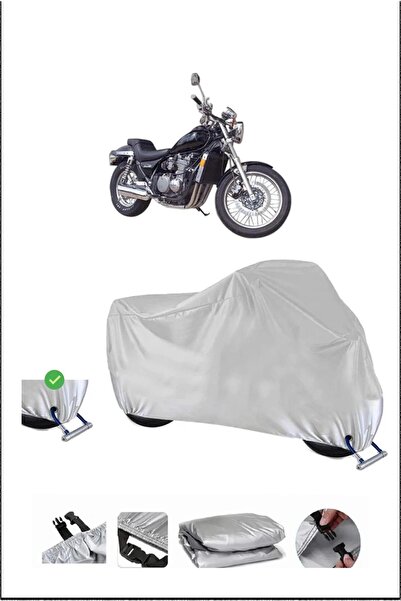 Breen قفل Kawasaki ZL600 متوافق مع غطاء دراجة نارية متين مقاوم للماء - رمادي