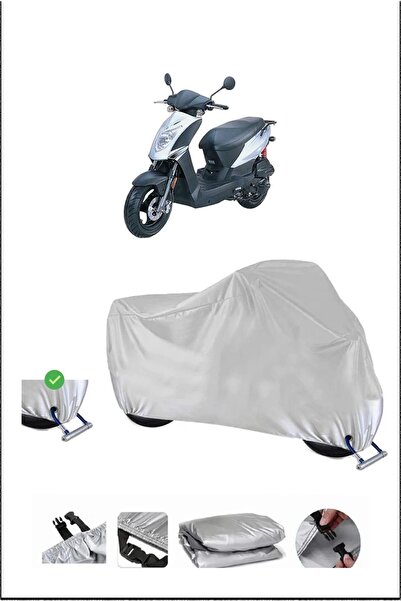 Breen قفل Kymco AGILITY125 متوافق مع غطاء دراجة نارية متين مقاوم للماء - رمادي