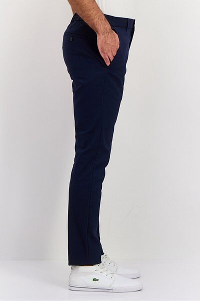 Esprit Men Slim Fit Textured Long Dress Pants, Navy