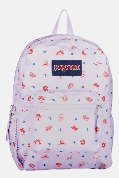 Jansport حقيبة ظهر نسائية بطباعة شعار العلامة التجارية 46 ارتفاع × 40 طول × 1...