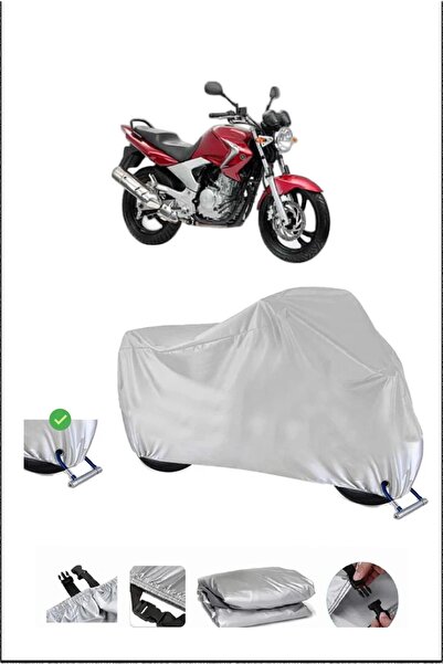 Breen Yamaha Ybr250 Lock Compatible Waterproof Durable Motorcycle Canvas-Gray