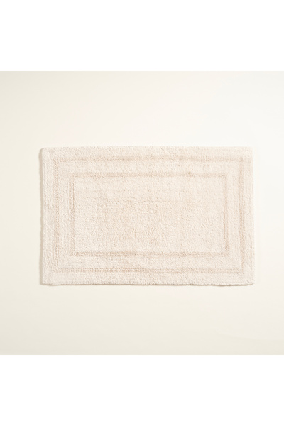 Zsa Zsa Zsu Solıd Çift Taraflı Pamuk %100 Pamuk Banyo Paspası 60x90 Cm Krem