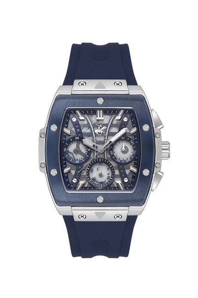 Beverly Hills Polo Club Men's Multi Function Dark Blue Dial Watch - BP3628X.699