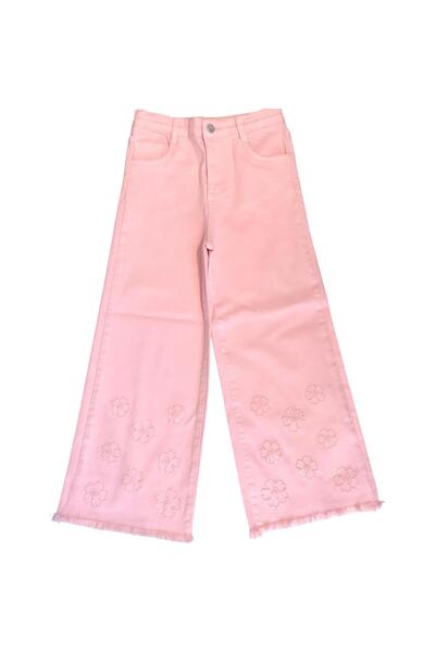 Little Star Kız Çocuk Papatya Nakışlı Pantolon