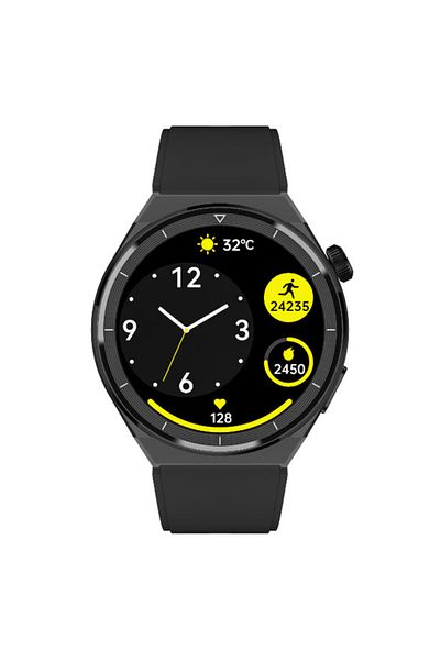 Kenneth Scott KG9X-XSBBH Unisex Smart Display Watch & Silicone Strap Black