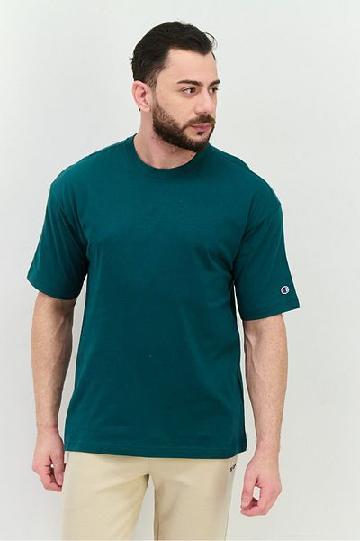 Champion Men Sportswear Fit Short Sleeves Outdoor T-Shirt, Green