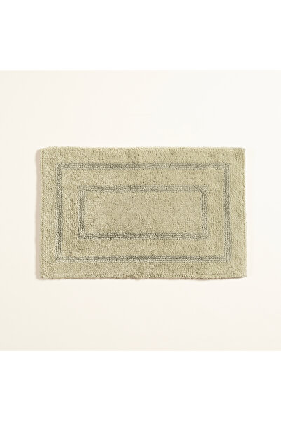 Zsa Zsa Zsu Solıd Çift Taraflı Pamuk %100 Pamuk Banyo Paspası 60x90 Cm Yeşil