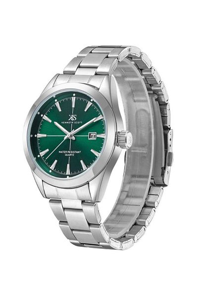 Kenneth Scott Kenneth Scott Men Analog Green Dial Watch - K23025-SBSH