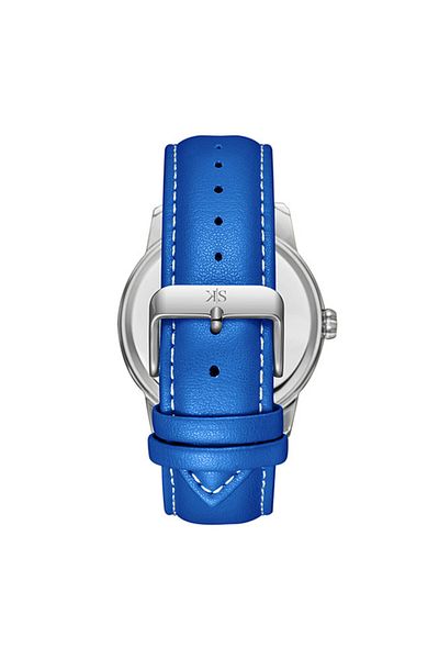 Kenneth Scott Kenneth Scott K24020-SLNN Men Analog Display Watch & Leather  Strap Blue