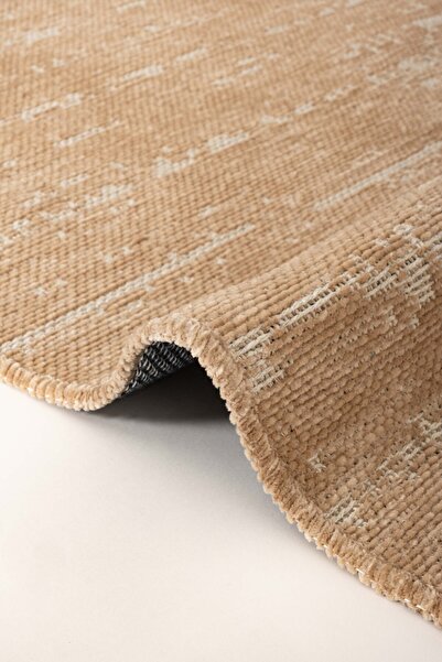 Lorente Home Μοκέτα Mia Viscose Woven Αντιολισθητική Βάση Πλενόμενη Μπεζ Μοκέτα Σαλονιού 1414
