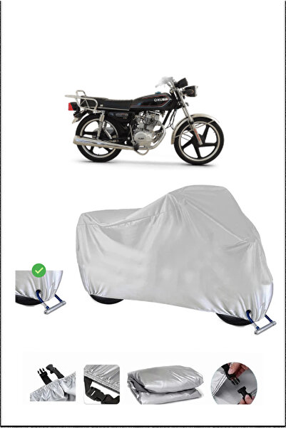 Breen قفل Kuba CHEETAH125 متوافق مع غطاء دراجة نارية مقاوم للماء ومتين - رمادي