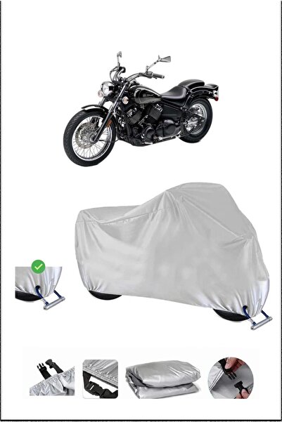Breen ياماها XVS650DRAGSTAR قفل متوافق مع مقاومة للماء دراجة نارية متينة - رمادي