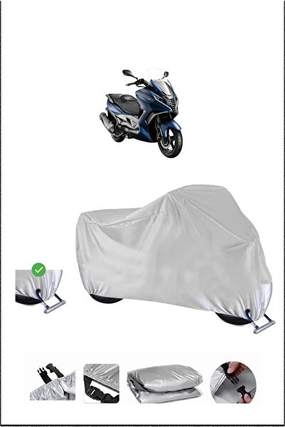 Breen قفل Arora GT125 متوافق مع غطاء دراجة نارية مقاوم للماء ومتين - رمادي