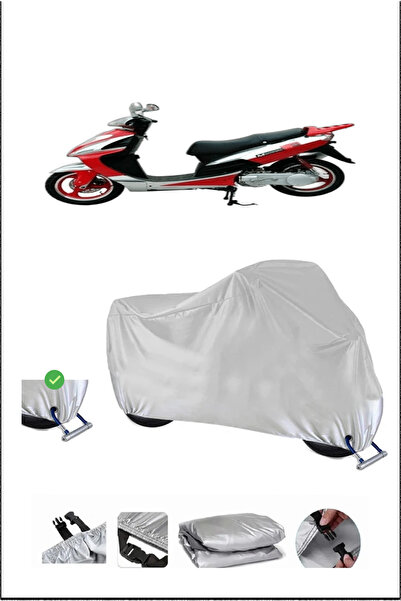 Breen Mondial 150Hs Lock Compatible Waterproof Resistant Motorcycle Canvas-Gray