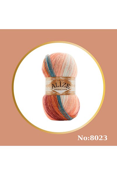 Alize Angora Gold Batik Hand Knitting Lanyard 1 Piece Color Code: 8023 / Metering: 100 g - 550 m