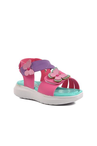 AYAKMOD Sandale pentru fete din nubuc fucsia