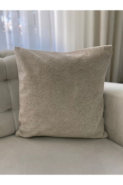 Parla Life Husa de perna din Tesatura Teddy Culoare Mink 45x45 cm