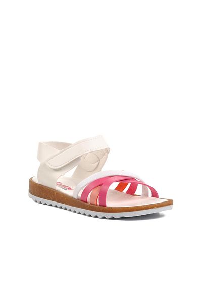 AYAKMOD Sandale pentru fete alb-fucsia-roz