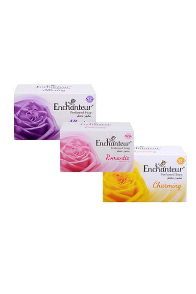 ENCHANTEUR 3 pieces of Enchanteur scented soap 125 gm