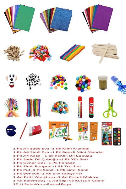 SEREVANİ Okul Öncesi Anaokulu Aktivite Etkinlik Seti Full Set
