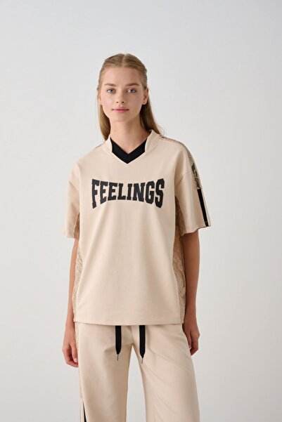 HAUSEkids 10-16 Years Old Feelings Premium Girls' Suit-Beige