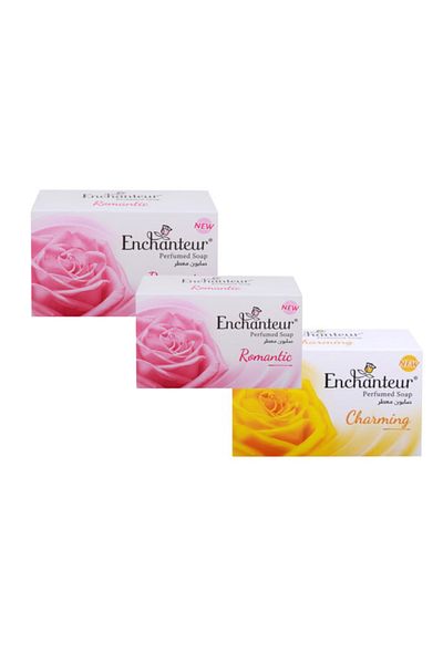 ENCHANTEUR 3 pieces of Enchanteur scented soap 125 gm