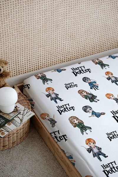 Tuğba Kuğu Printed Flat Sheet - Cartoon Series - Harry Potter