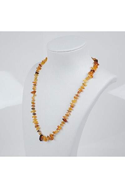 LapisDo قلادة من العنبر الطبيعي مقاس 54.5 سم