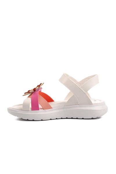 AYAKMOD Sandale pentru fete alb-fucsia-roz