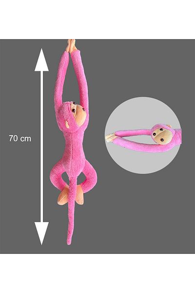 Sole Play and Sleeping Companion Sticking Hands 70 Cm Plush Monkey Toy - Premium Fabric