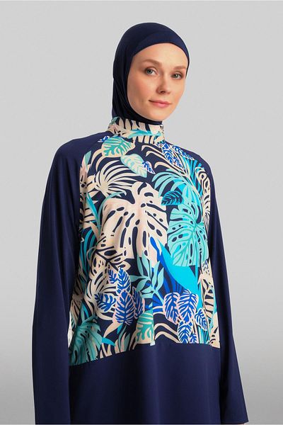 Armine Μπλε ναυτικό μαγιό Hijab - 24Yd8914